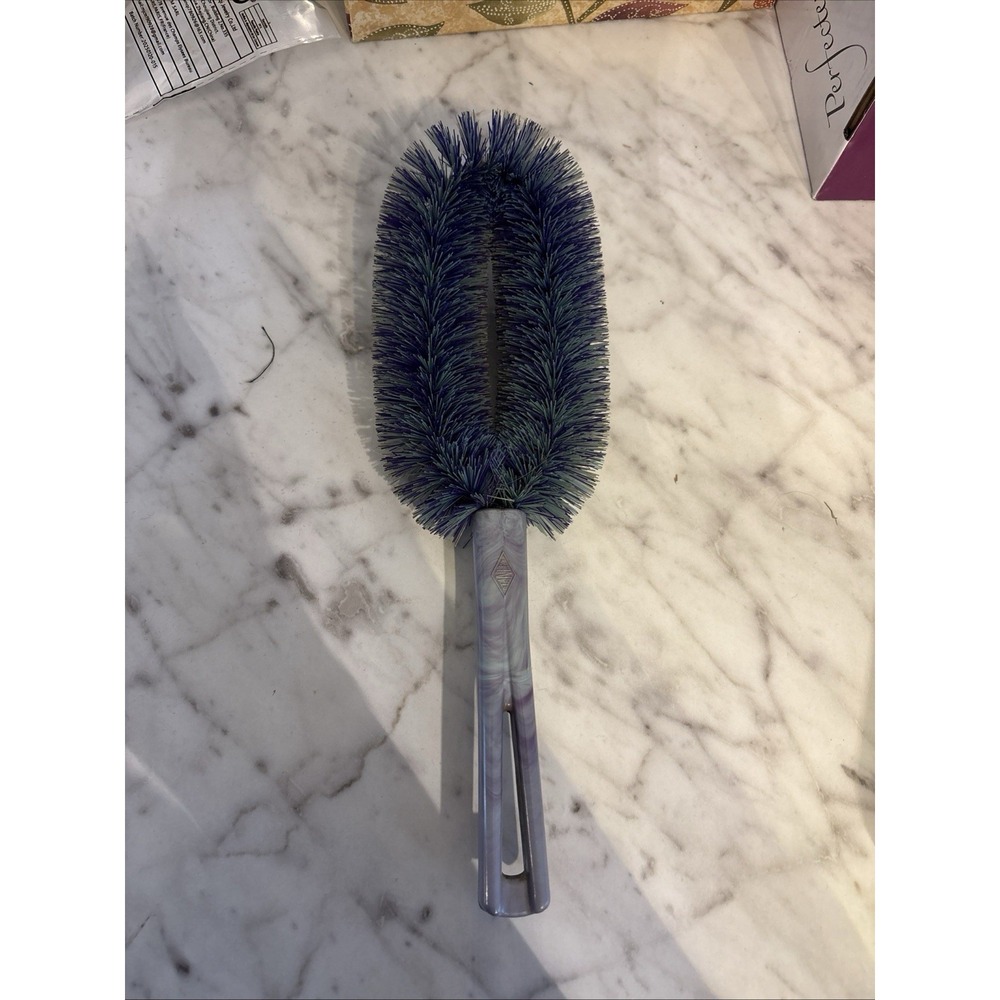 VTG Stanley Clothes Lint Nylon Brush X Shaped Personally Hers Purple‎ USA